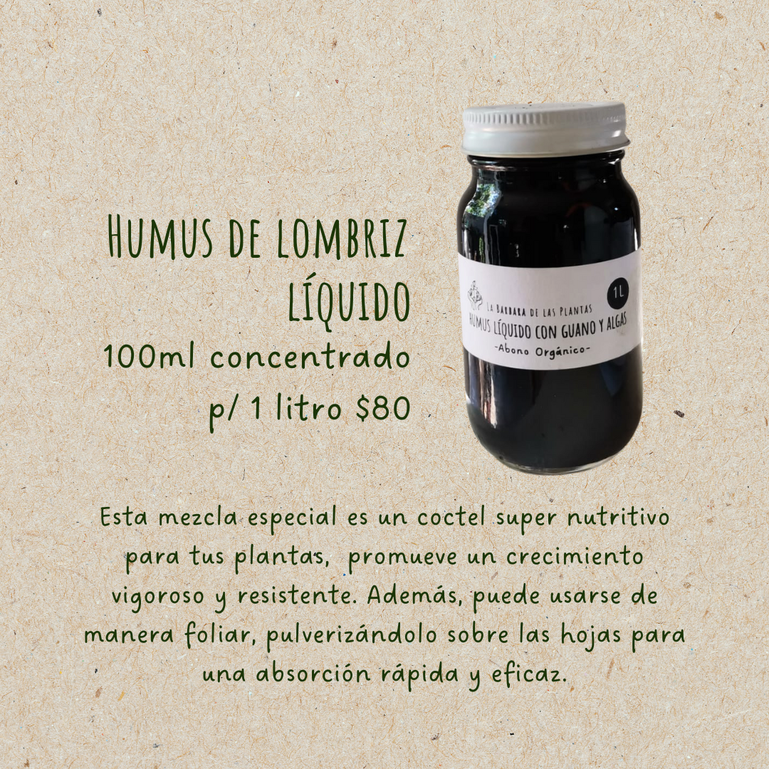 Humus de lombriz lixiviado / concentrado para 1 litro